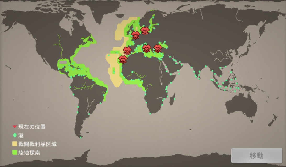 アカマツのマスト地図